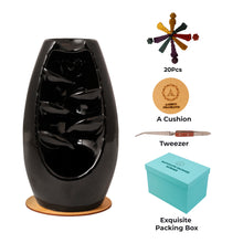 Load image into Gallery viewer, AAKRITI Incense Burner |  100% Eco-Friendly | Home Décor | Feng Shui Based | Traditional Dhoop Burner | Waterfall, Teapot, Lotus, Earthen, Chakra Incense Burner | Perfect For Housewarming, Christmas, Birthday, Anniversary Gift