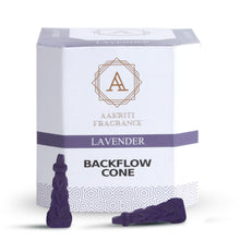 Load image into Gallery viewer, Aakriti Gallery Backflow Natural Incense Waterfall Cones Unique Shape for Backflow Incense for Prayer, Meditation, Relaxation Burner Holder Square Pyramid (25 pcs)