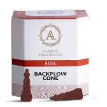 Load image into Gallery viewer, Aakriti Gallery Backflow Natural Incense Waterfall Cones Unique Shape for Backflow Incense for Prayer, Meditation, Relaxation Burner Holder Square Pyramid (25 pcs)