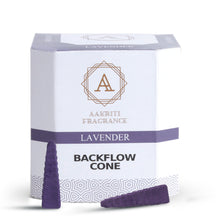 Load image into Gallery viewer, Aakriti Gallery Backflow Natural Incense Waterfall Cones Unique Shape for Backflow Incense for Prayer, Meditation, Relaxation Burner Holder Step Pyramid (25 pcs)
