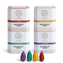 Load image into Gallery viewer, Aakriti Backflow Bullet Shaped Vegan Friendly Incense Cones for Meditation, Aromatherapy & Yoga -100 pcs