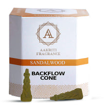 Load image into Gallery viewer, Aakriti Gallery Backflow Natural Incense Waterfall Cones Unique Shape for Backflow Incense for Prayer, Meditation, Relaxation Burner Holder Square Pyramid (25 pcs)