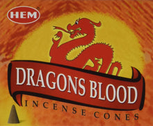 Load image into Gallery viewer, Hem Dragon Blood-Red  Incense Cones  (Pack of 12)