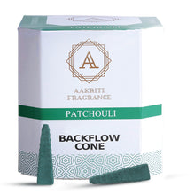 Load image into Gallery viewer, Aakriti Gallery Backflow Natural Incense Waterfall Cones Unique Shape for Backflow Incense for Prayer, Meditation, Relaxation Burner Holder Step Pyramid (25 pcs)