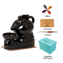 Load image into Gallery viewer, AAKRITI Incense Burner |  100% Eco-Friendly | Home Décor | Feng Shui Based | Traditional Dhoop Burner | Waterfall, Teapot, Lotus, Earthen, Chakra Incense Burner | Perfect For Housewarming, Christmas, Birthday, Anniversary Gift
