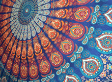 Load image into Gallery viewer, Aakriti Gallery Tapestry Gift Hippie tapestries Mandala Bohemian Psychedelic Intricate Indian Wall hanging Bedding Bedspread (L 210 x W 140 Cm), (L 82 x W 56 In)