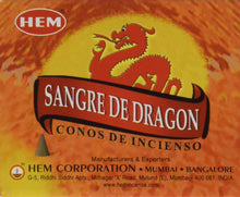 Load image into Gallery viewer, Hem Dragon Blood-Red  Incense Cones  (Pack of 12)