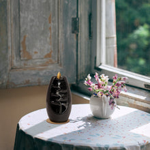 Load image into Gallery viewer, AAKRITI Incense Burner |  100% Eco-Friendly | Home Décor | Feng Shui Based | Traditional Dhoop Burner | Waterfall, Teapot, Lotus, Earthen, Chakra Incense Burner | Perfect For Housewarming, Christmas, Birthday, Anniversary Gift