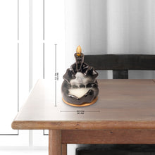 Load image into Gallery viewer, AAKRITI Incense Burner |  100% Eco-Friendly | Home Décor | Feng Shui Based | Traditional Dhoop Burner | Waterfall, Teapot, Lotus, Earthen, Chakra Incense Burner | Perfect For Housewarming, Christmas, Birthday, Anniversary Gift