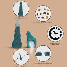 Load image into Gallery viewer, Aakriti Backflow Square Pyramid Shaped Vegan Friendly Incense Cones for Meditation, Aromatherapy & Yoga -100 Pcs