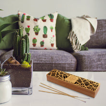 Load image into Gallery viewer, Aakriti Premium Wooden Handmade Incense Holder Incense Burner Aromatherapy Ornament Home Decor Meditation Yoga (Zig Zag)