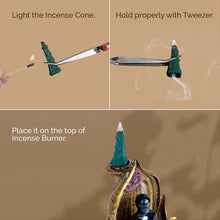 Load image into Gallery viewer, Aakriti Backflow Square Pyramid Shaped Vegan Friendly Incense Cones for Meditation, Aromatherapy & Yoga -100 Pcs