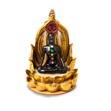 Load image into Gallery viewer, AAKRITI Incense Burner |  100% Eco-Friendly | Home Décor | Feng Shui Based | Traditional Dhoop Burner | Waterfall, Teapot, Lotus, Earthen, Chakra Incense Burner | Perfect For Housewarming, Christmas, Birthday, Anniversary Gift