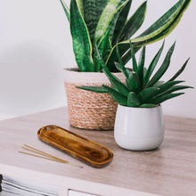 Load image into Gallery viewer, AAKRITI Wooden Incense Holder Wood | Exclusive 2-in-1 Multitasking Design | Natural & 100% Eco-Friendly | Perfect for Housewarming, Christmas, Birthday, (Natural Tray)