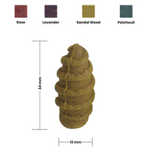 Load image into Gallery viewer, Aakriti Backflow Screw Shaped Vegan Friendly Incense Cones Meditation, Aromatherapy & Yoga -100 pcs