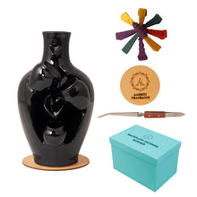 Load image into Gallery viewer, AAKRITI Incense Burner |  100% Eco-Friendly | Home Décor | Feng Shui Based | Traditional Dhoop Burner | Waterfall, Teapot, Lotus, Earthen, Chakra Incense Burner | Perfect For Housewarming, Christmas, Birthday, Anniversary Gift