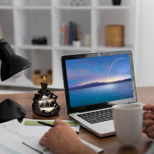 Load image into Gallery viewer, AAKRITI Incense Burner |  100% Eco-Friendly | Home Décor | Feng Shui Based | Traditional Dhoop Burner | Waterfall, Teapot, Lotus, Earthen, Chakra Incense Burner | Perfect For Housewarming, Christmas, Birthday, Anniversary Gift