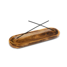 Load image into Gallery viewer, AAKRITI Wooden Incense Holder Wood | Exclusive 2-in-1 Multitasking Design | Natural & 100% Eco-Friendly | Perfect for Housewarming, Christmas, Birthday, (Natural Tray)