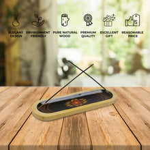 Load image into Gallery viewer, AAKRITI Wooden Incense Holder Wood | Exclusive 2-in-1 Multitasking Design | Natural &amp; 100% Eco-Friendly | Perfect for Housewarming, Christmas, Birthday, (Galaxy)
