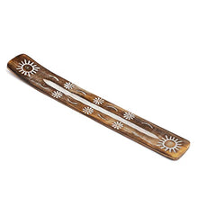 Load image into Gallery viewer, Aakriti Premium Wooden Handmade Incense Holder Incense Burner Aromatherapy Ornament Home Decor Meditation Yoga (Sun)
