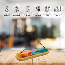 Load image into Gallery viewer, AAKRITI Wooden Incense Holder Wood | Exclusive 2-in-1 Multitasking Design | Natural &amp; 100% Eco-Friendly | Perfect for Housewarming, Christmas, Birthday, (Freedom)
