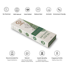 Load image into Gallery viewer, AAKRITI INCENSE Natural Patchouli Masala Incense Sticks | [100 Grams] | Low Smoke | Long Burn | Premium Handrolled Charcoal Free Non-Toxic Agarbatti | For – Meditation. Aromatherapy. Yoga. Worshipping

