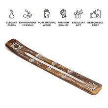 Load image into Gallery viewer, Aakriti Premium Wooden Handmade Incense Holder Incense Burner Aromatherapy Ornament Home Decor Meditation Yoga (Sun)
