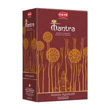 Load image into Gallery viewer, Hem  exclusive fragrance Mantra Masala Incense Sticks (Set of 12 Packets)
