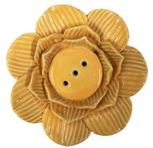 Load image into Gallery viewer, Aakriti Premium Ceramic Handmade Incense Holder Incense Burner Aromatherapy Ornament Home Décor Meditation Yoga Incense with Unique Design ( Yellow Lotus)
