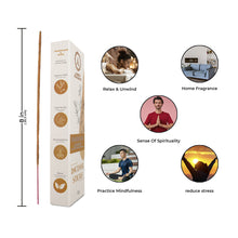 Load image into Gallery viewer, AAKRITI INCENSE Natural Frankincense &amp; Myrrh Masala Incense Sticks | [100 Grams] | Low Smoke | Long Burn | Premium Handrolled Charcoal Free Non-Toxic Agarbatti | For – Meditation. Yoga. Worshipping. Aromatherapy.
