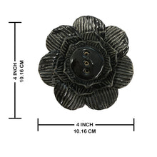 Load image into Gallery viewer, Aakriti Premium Ceramic Handmade Incense Holder Incense Burner Aromatherapy Ornament Home Decor Meditation Yoga Incense with Unique Design ( Black Lotus)
