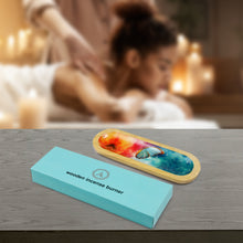 Load image into Gallery viewer, AAKRITI Wooden Incense Holder Wood | Exclusive 2-in-1 Multitasking Design | Natural &amp; 100% Eco-Friendly | Perfect for Housewarming, Christmas, Birthday, (Freedom)
