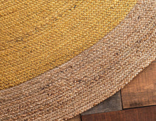 Load image into Gallery viewer, Aakriti Gallery Boho Rag Rug Cotton Handmade Patch Rug Jute for The Living Room, Dining Room, Bedroom in Round Shape
