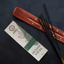 Load image into Gallery viewer, AAKRITI INCENSE Natural Patchouli Masala Incense Sticks | [100 Grams] | Low Smoke | Long Burn | Premium Handrolled Charcoal Free Non-Toxic Agarbatti | For – Meditation. Aromatherapy. Yoga. Worshipping
