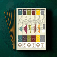 Load image into Gallery viewer, AAKRITI Incense Natural hand rolled Masala Incense Sticks ,100% Pure Organic Natural pack of six (Satva)
