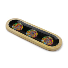 Load image into Gallery viewer, AAKRITI Wooden Incense Holder Wood | Exclusive 2-in-1 Multitasking Design | Natural &amp; 100% Eco-Friendly | Perfect for Housewarming, Christmas, Birthday, (Mandala)
