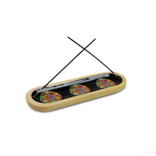 Load image into Gallery viewer, AAKRITI Wooden Incense Holder Wood | Exclusive 2-in-1 Multitasking Design | Natural &amp; 100% Eco-Friendly | Perfect for Housewarming, Christmas, Birthday, (Mandala)
